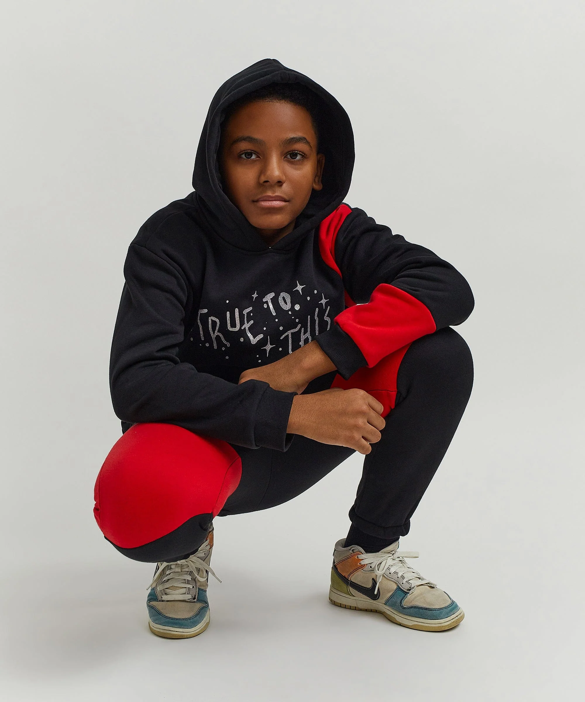 Kids True To This Back Print Hoodie - Image 25