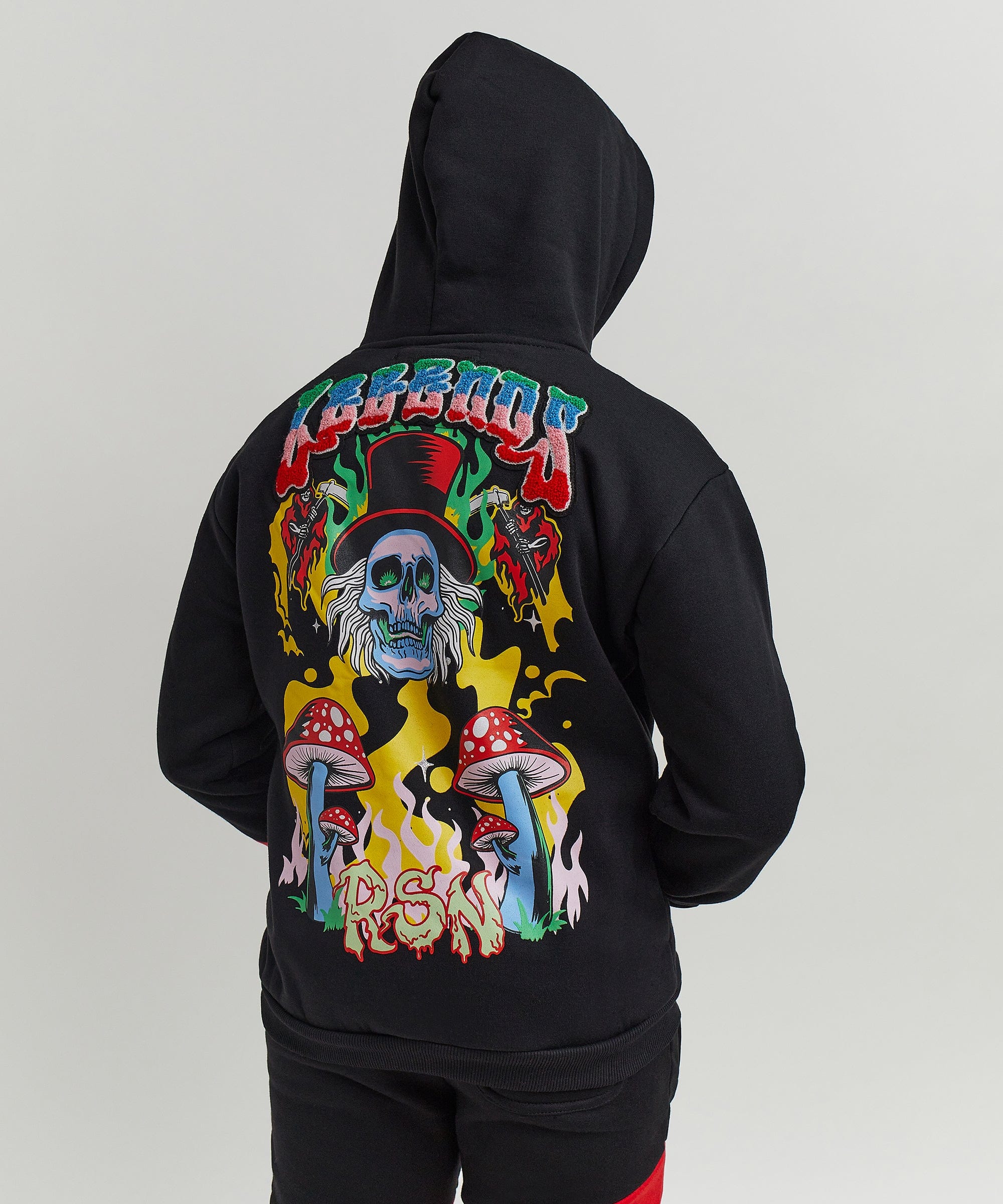 Kids True To This Back Print Hoodie - Image 3
