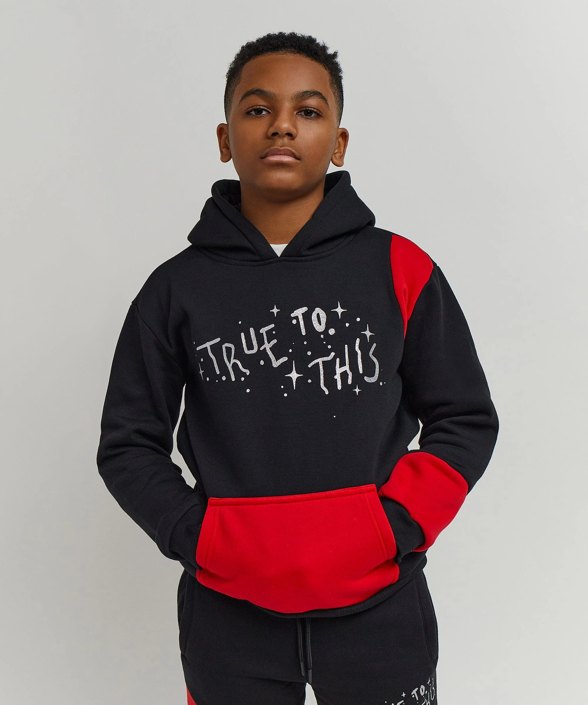 Kids True To This Back Print Hoodie - Image 4