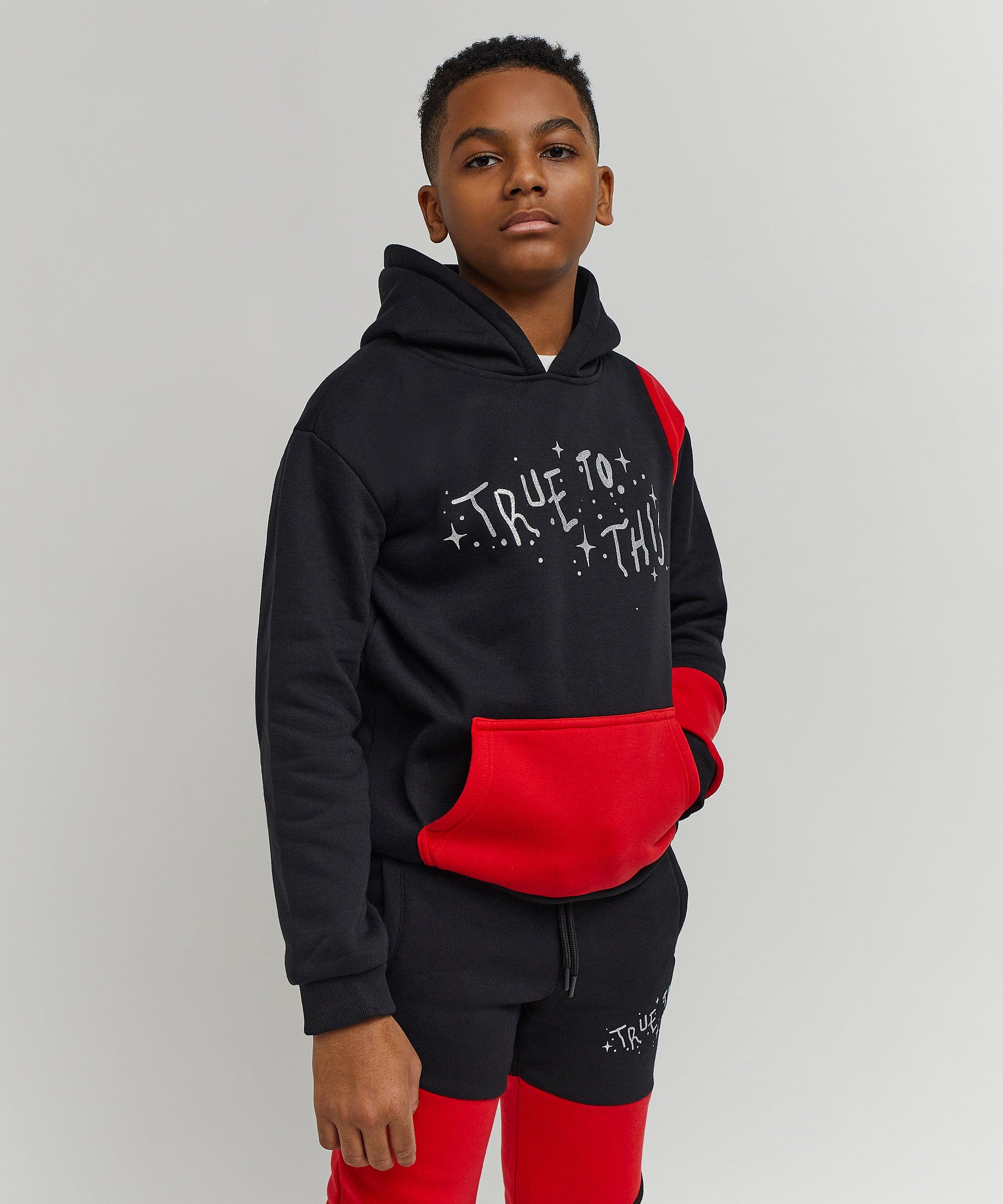 Kids True To This Back Print Hoodie - Image 5