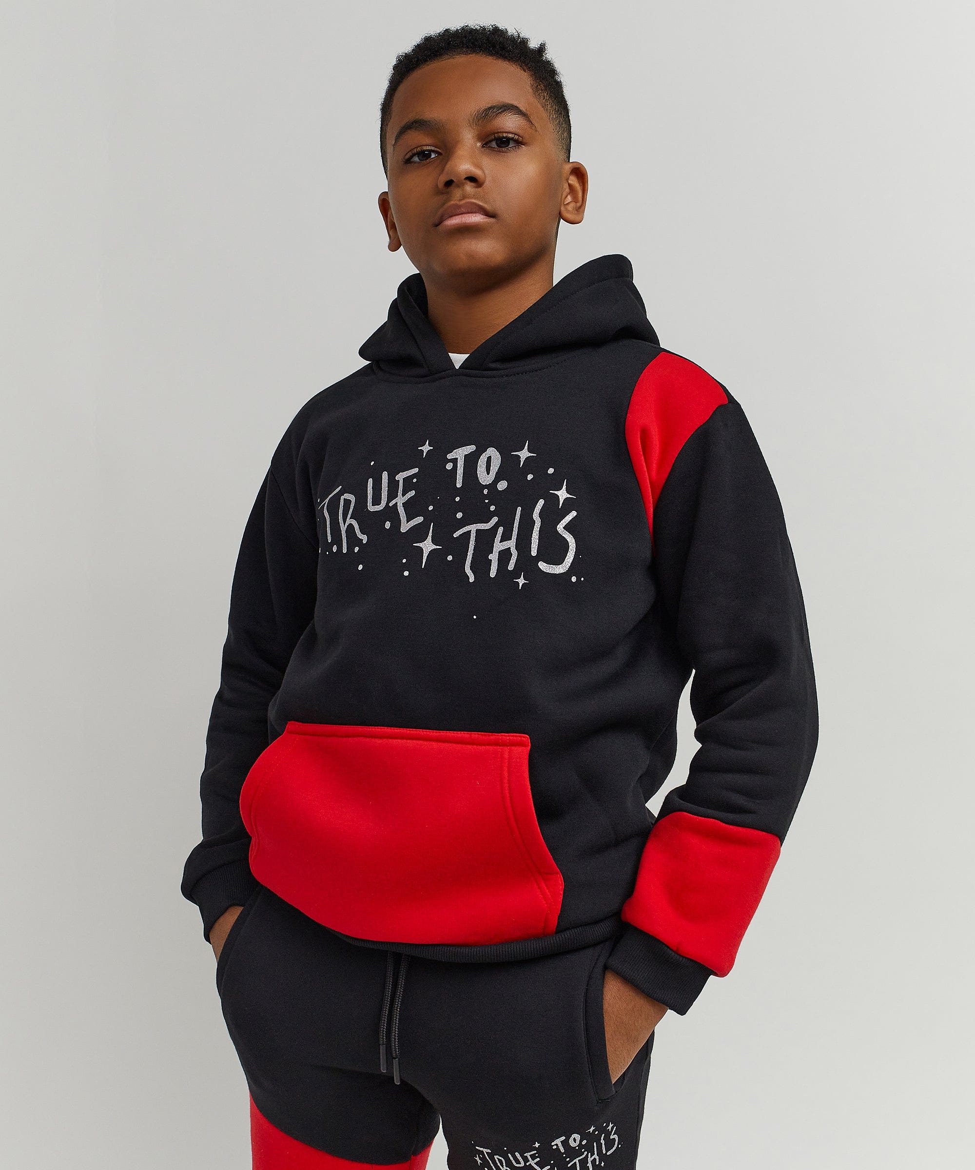 Kids True To This Back Print Hoodie - Image 6