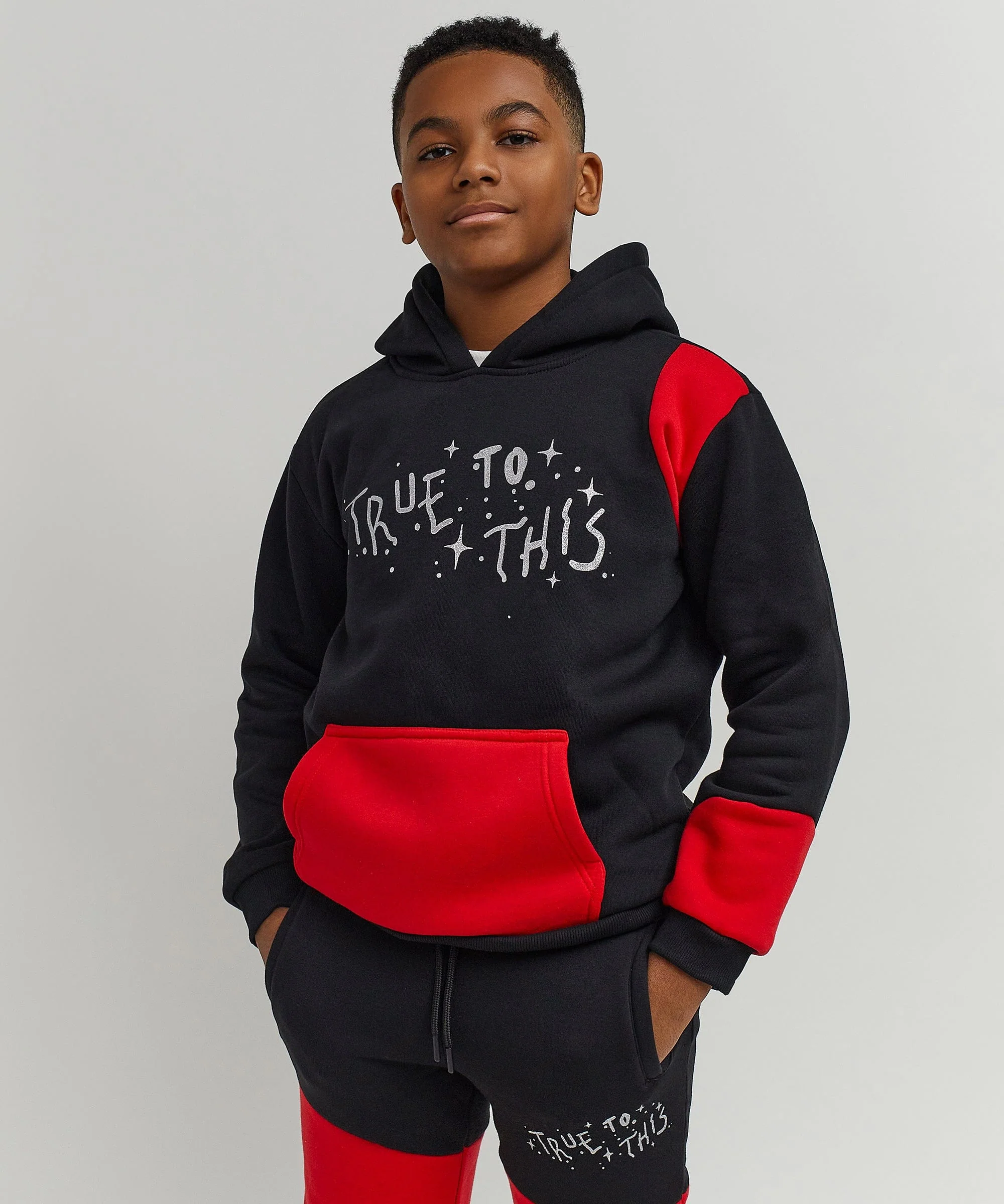 Kids True To This Back Print Hoodie - Image 7
