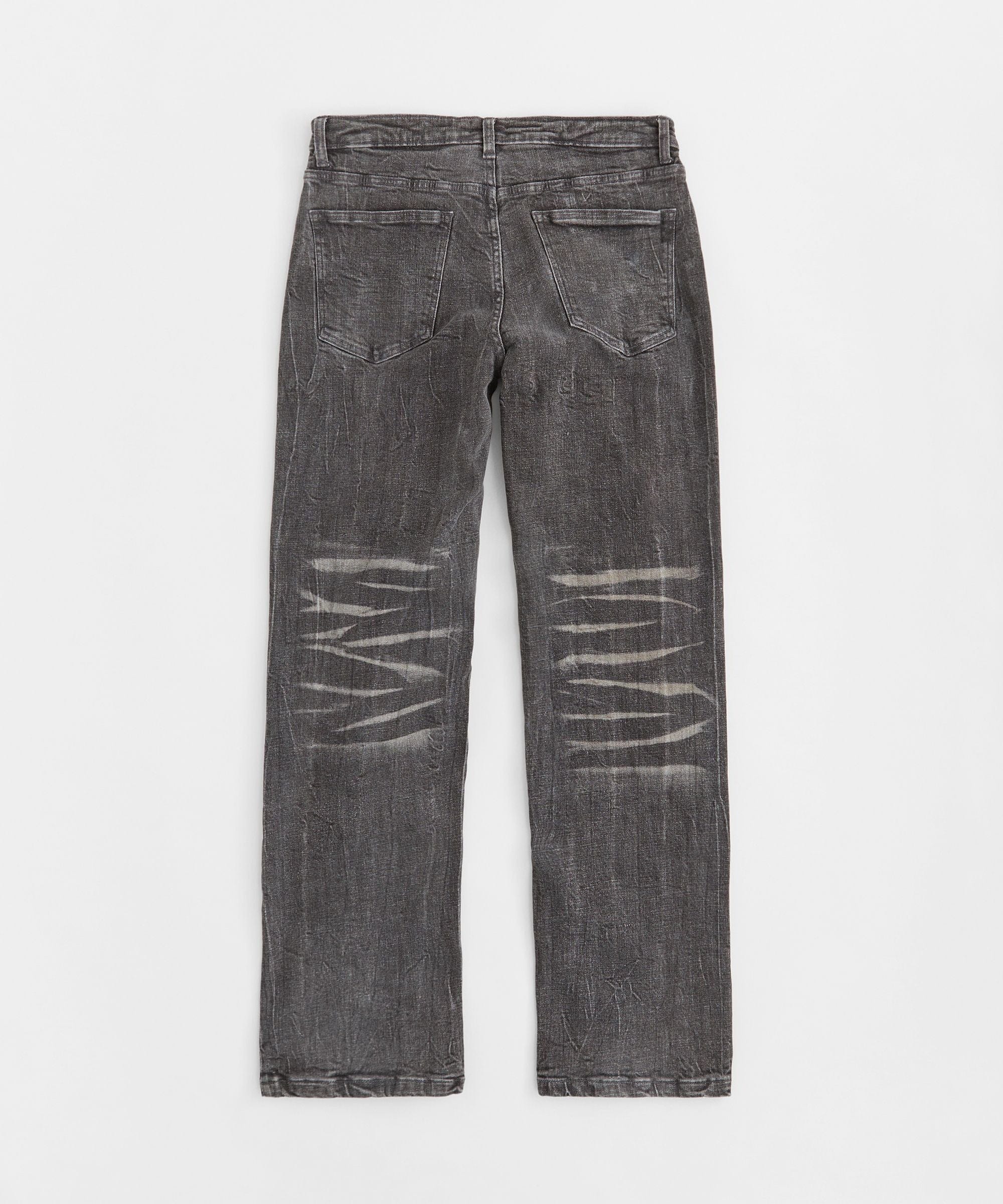 Washed Fleur Baggy Fit Denim Pant - Black - Image 3