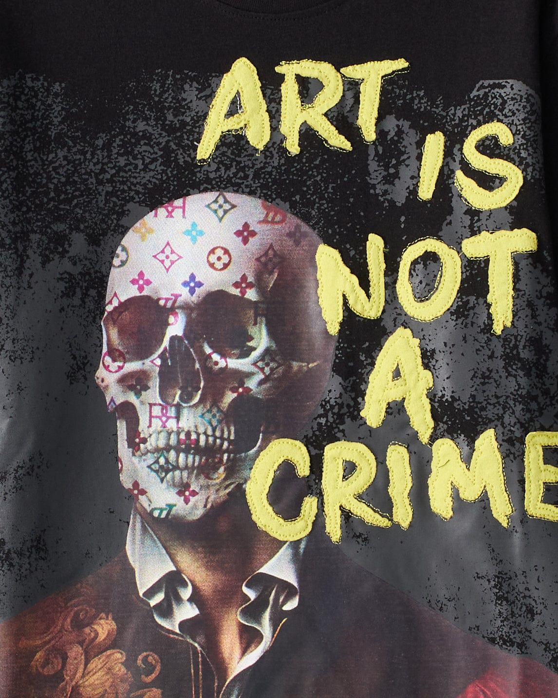 Women Art Is Not A Crime Short Sleeve Tee - Black - Image 3