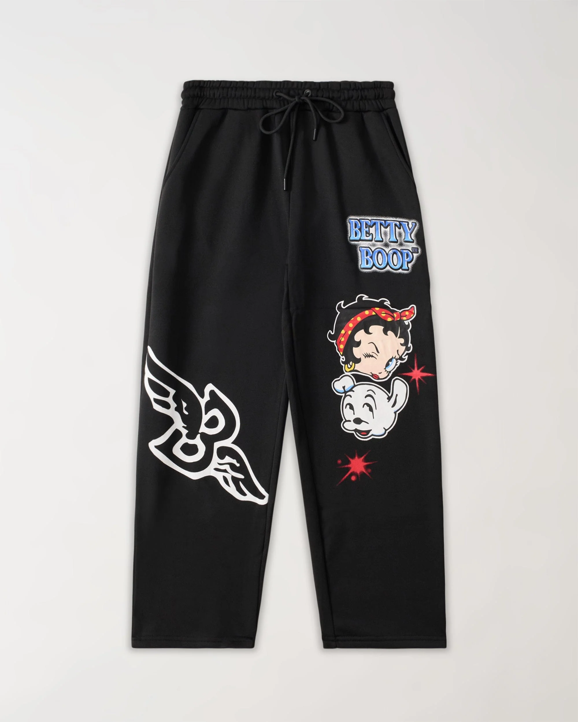 Women Betty Boop Sweatpants - Black