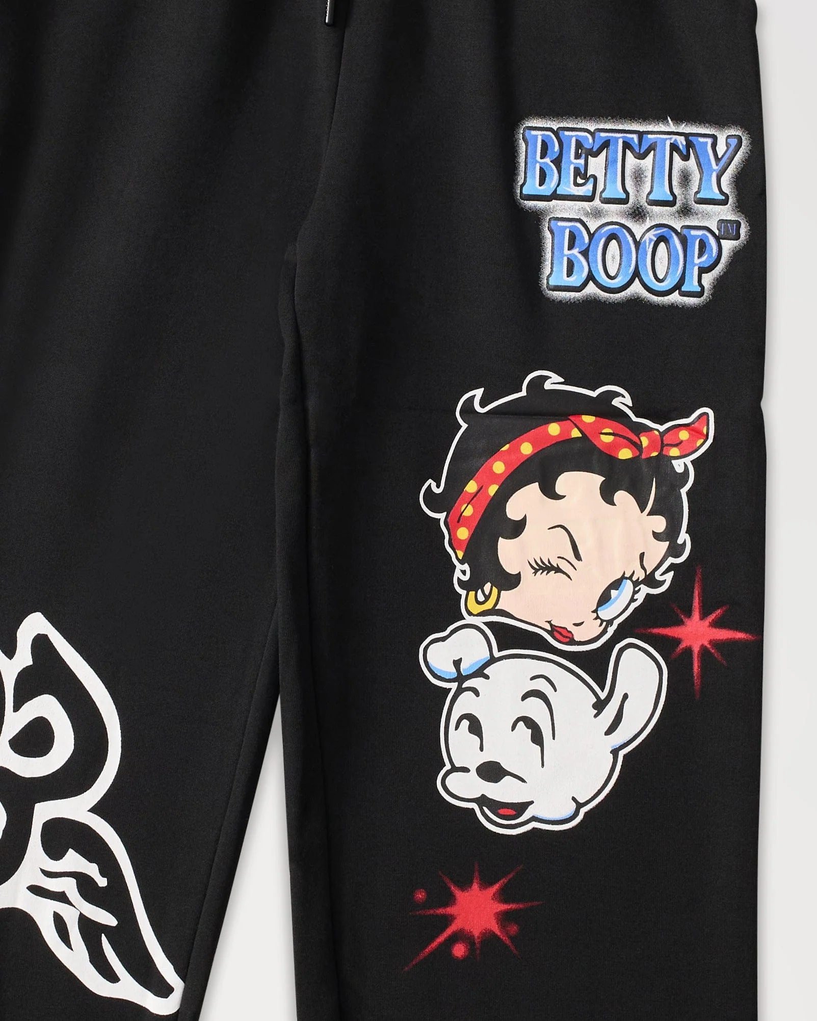 Women Betty Boop Sweatpants - Black - Image 2