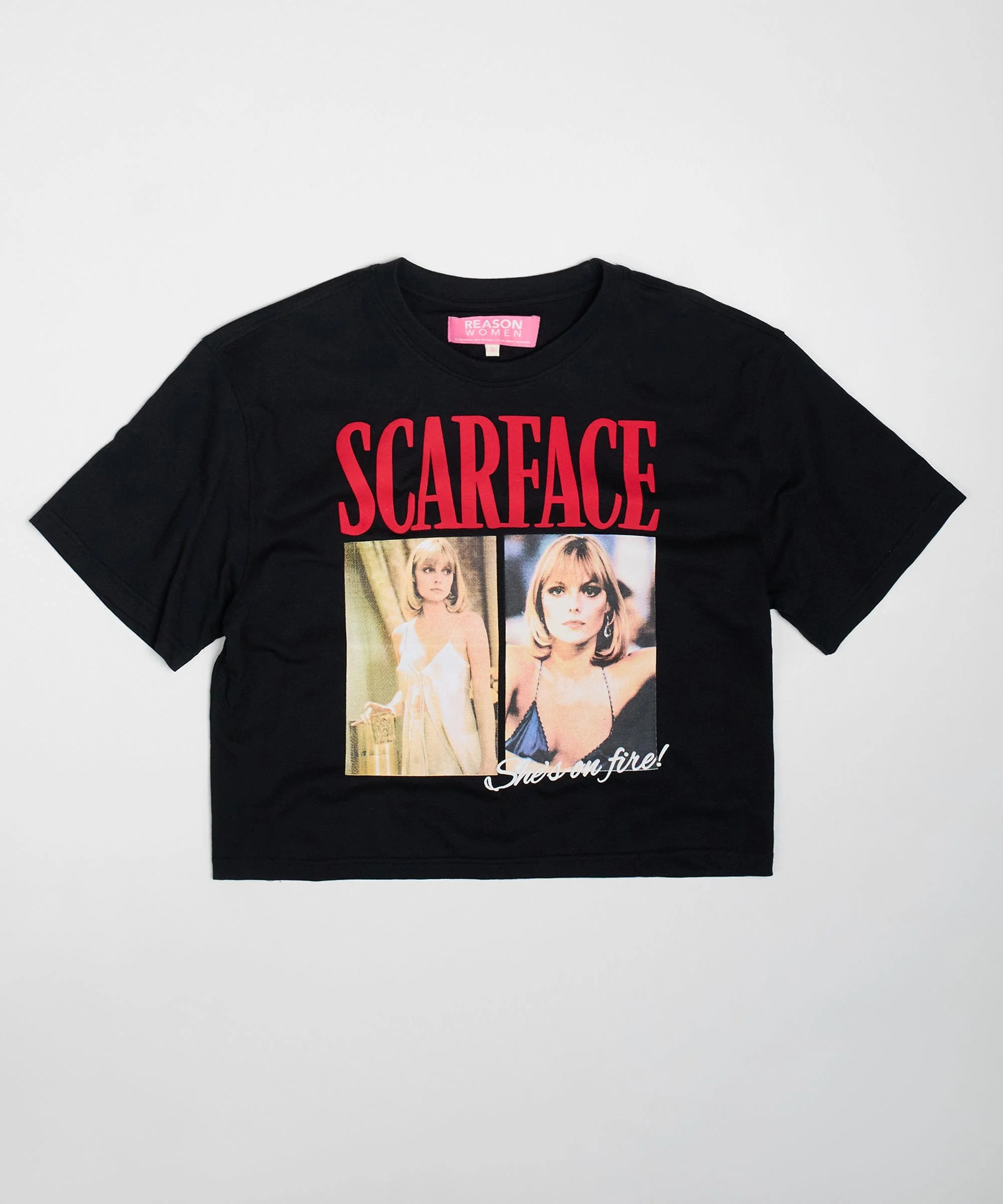 Women Scarface Elvira Tee - Black - Image 2